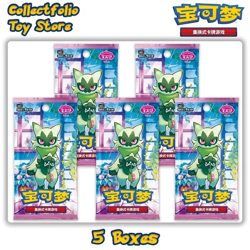 Gói đá quý Pokemon gốc Tập 5 Hộp tăng cường PTCG Gói đá quý PTCG tiếng Trung giản thể Tập 4 3 2 1 Gempack 4 Đá quý Pakc Vol. 4 — image 8