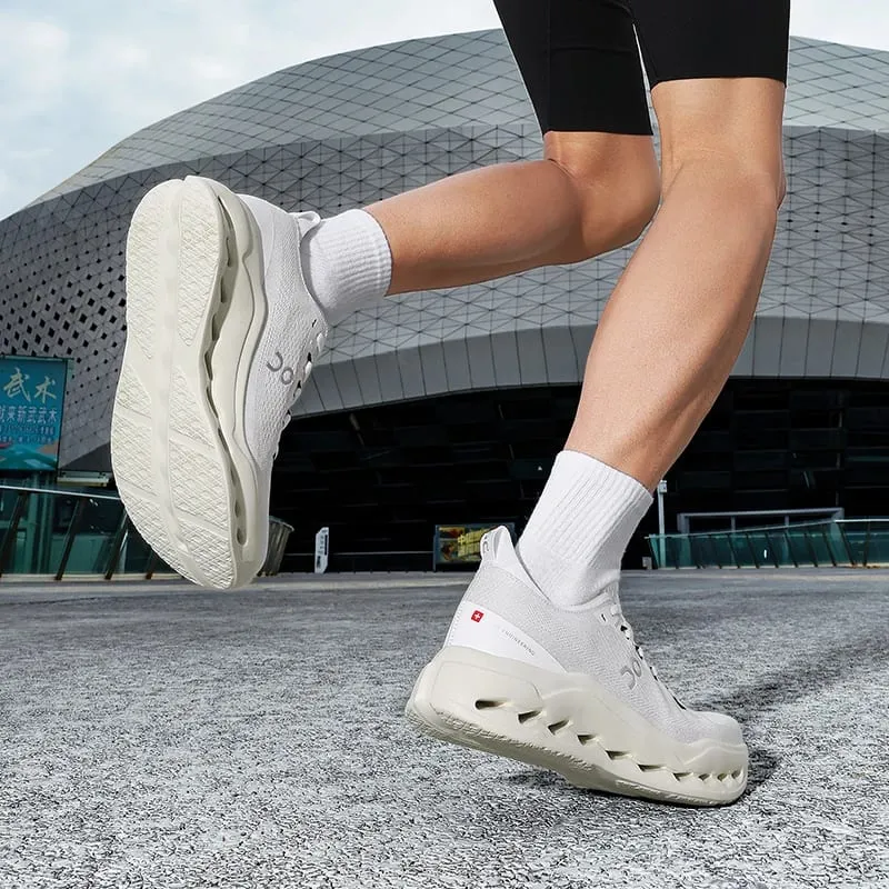 Men's Running Shoes Breathable Mesh Shock Absorption Hollow Out Sole Lightweight Sports Sneakers Non-slip Walking Shoes — image 6