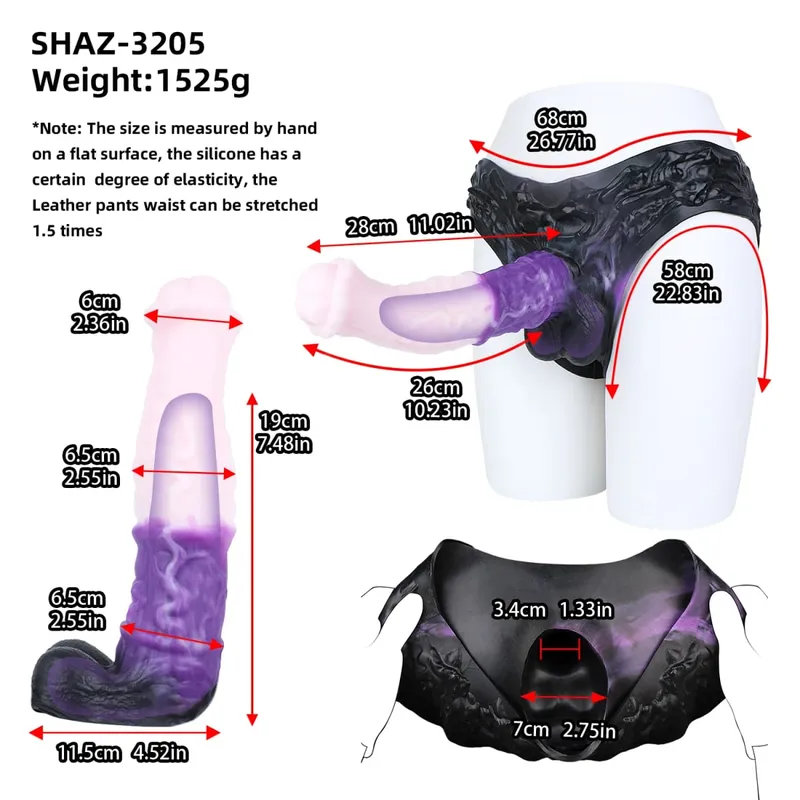 3D Horse Penis Shaped Wearable Cock Sleeve Gradient Color Skin-Friendly Liquid Silicone Adult Couple Intimate Sex Toys — image 26