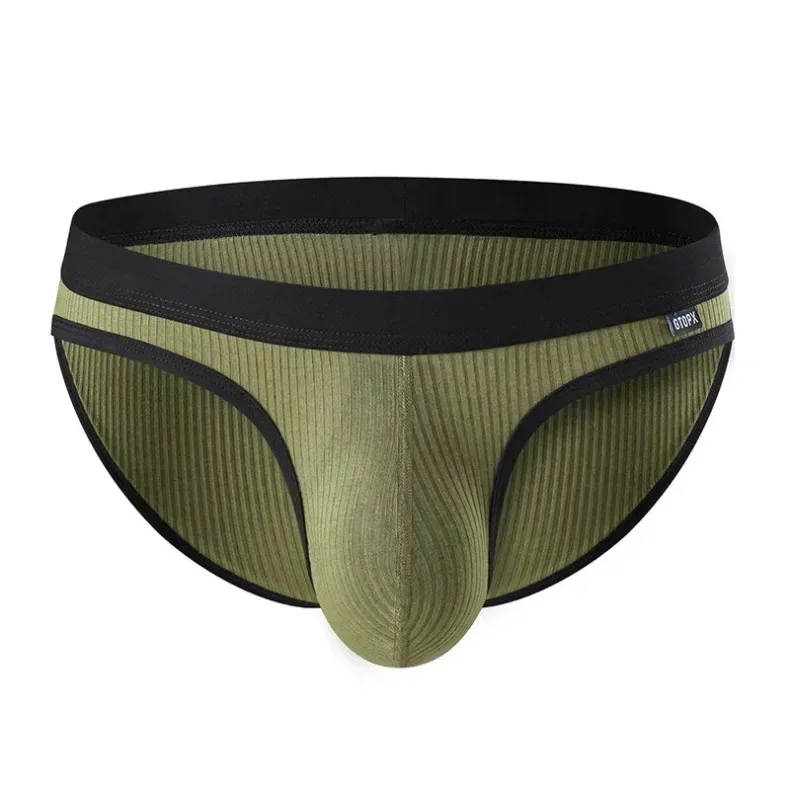 Men's Underwear U-Convex Pouch Briefs Breathable Soft Elastic Low Rise Panties For Men Daily Lingerie 2-Pack — image 19
