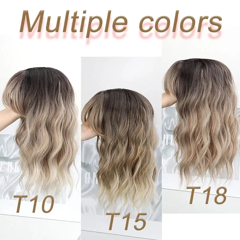 14Inch Synthetic Short Wave Curly Topper Hair Extension Invisible Coverage & Built-in Bangs for Women Daily Use Easy to Wear — image 3