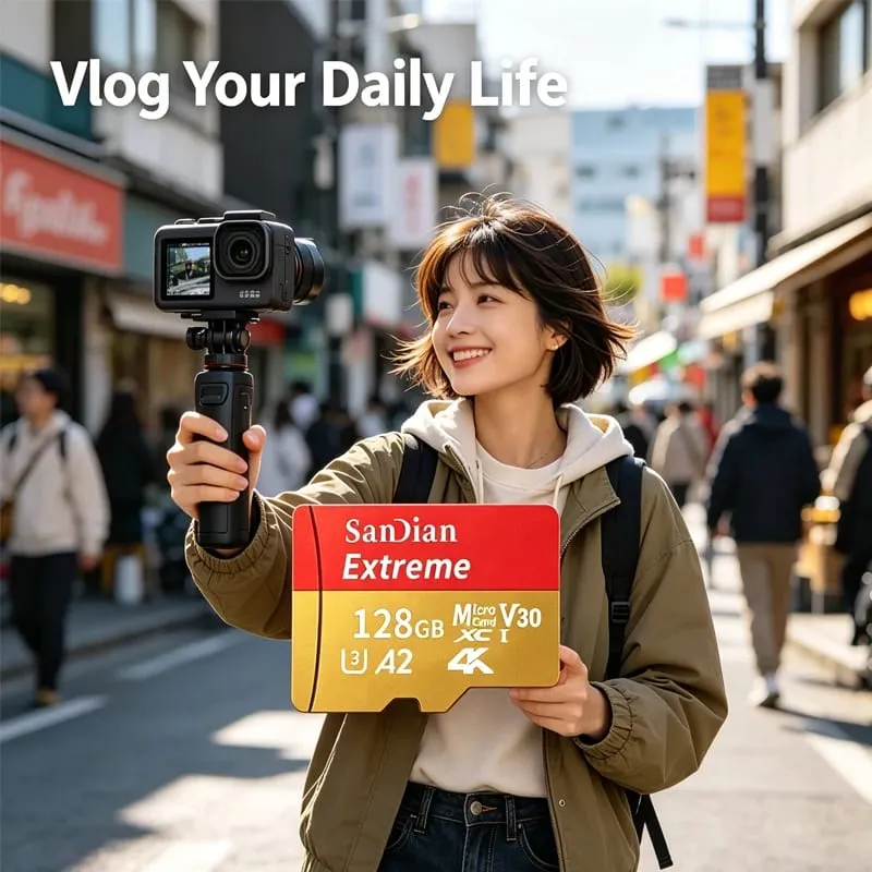 Scheda SD di memorizzazione ad alta velocità Scheda Micro TF originale da 128 GB Trasferimento ad alta velocità Classe 10 da 512 GB per fotocamera/PC/telefono — image 5