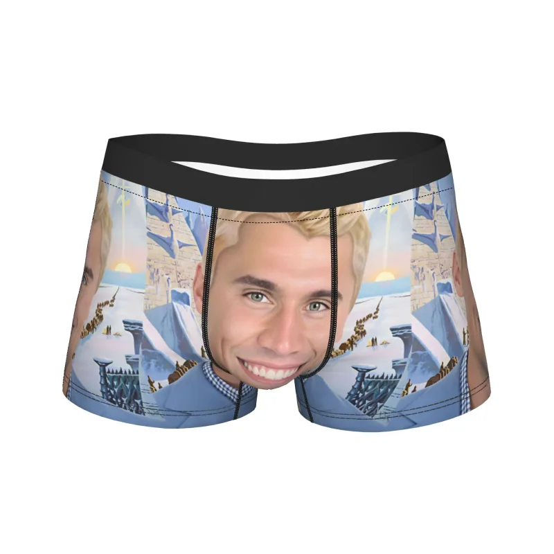 Calzoncillos tipo bóxer Charlie Kirk Meme, ropa interior, pantalones cortos aduaneros de alta calidad, calzoncillos novedosos para hombre, bragas de talla grande 2XL