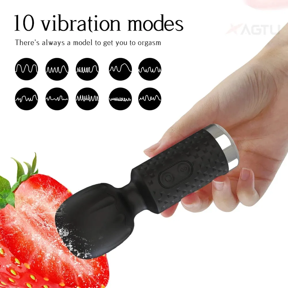 Mini AV Magic Wand Dildo Vibrator for Women Nipple Clitoris G Spot Vagina Nipple Stimulator Vibration Massager Adult Sex Toys 18 — image 5