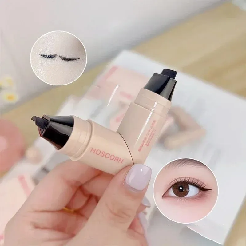 Lazy Integrated Eyeliner Stamp Dual-Head Rotatable Precise Outline Seal Lasting Waterproof Fast Drying Liquid Eye Liner Pen — image 4