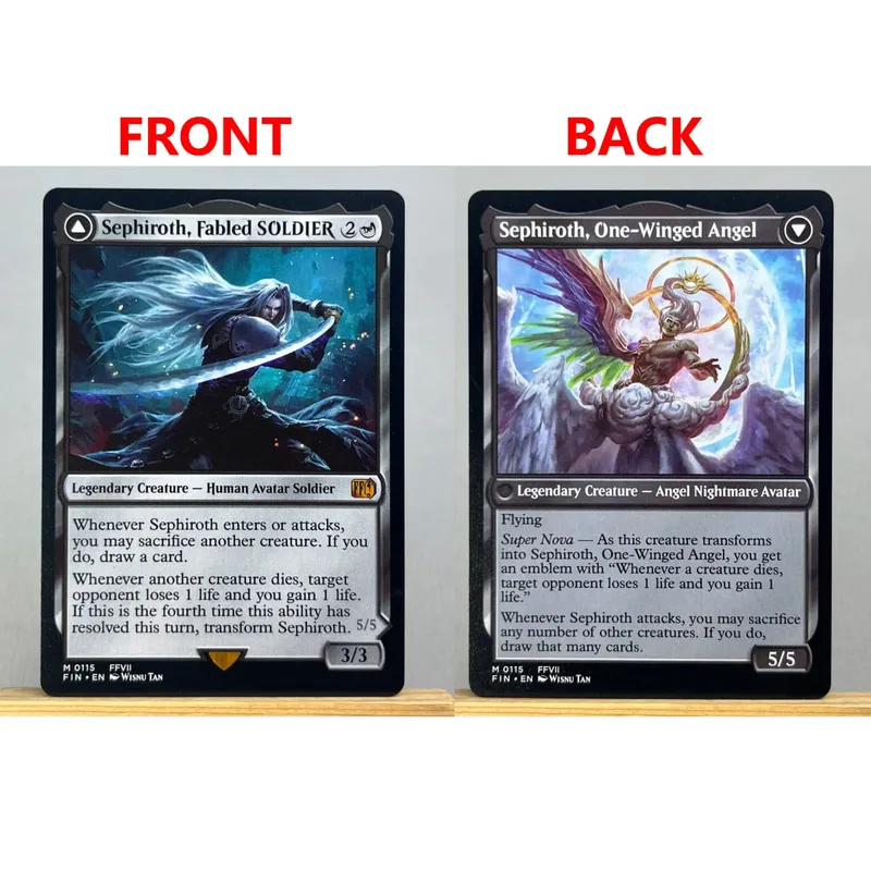 FIN HOLO14-Ⅰ01 Tcg Proxy Cards Vivi Ornitier Sephiroth Fabled SOLDIER Summon Bahamut Cloud Midgar Mercenary