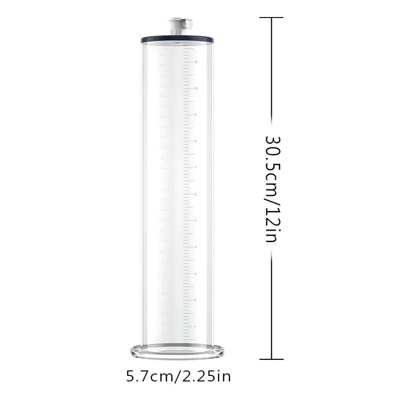 Manual Acrylic Penis Pump for Men with Pressure Gauge Clear Cylinders Vacuum Enlargement Masturbation Trainer Adult Sex Toy Set — image 20