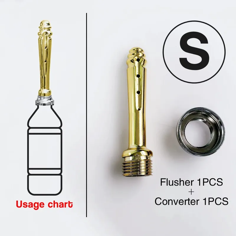 ABS anal vaginal douche Conversion head for outdoor use Posterior chamber irrigation multi-function plug-in shower sex toys