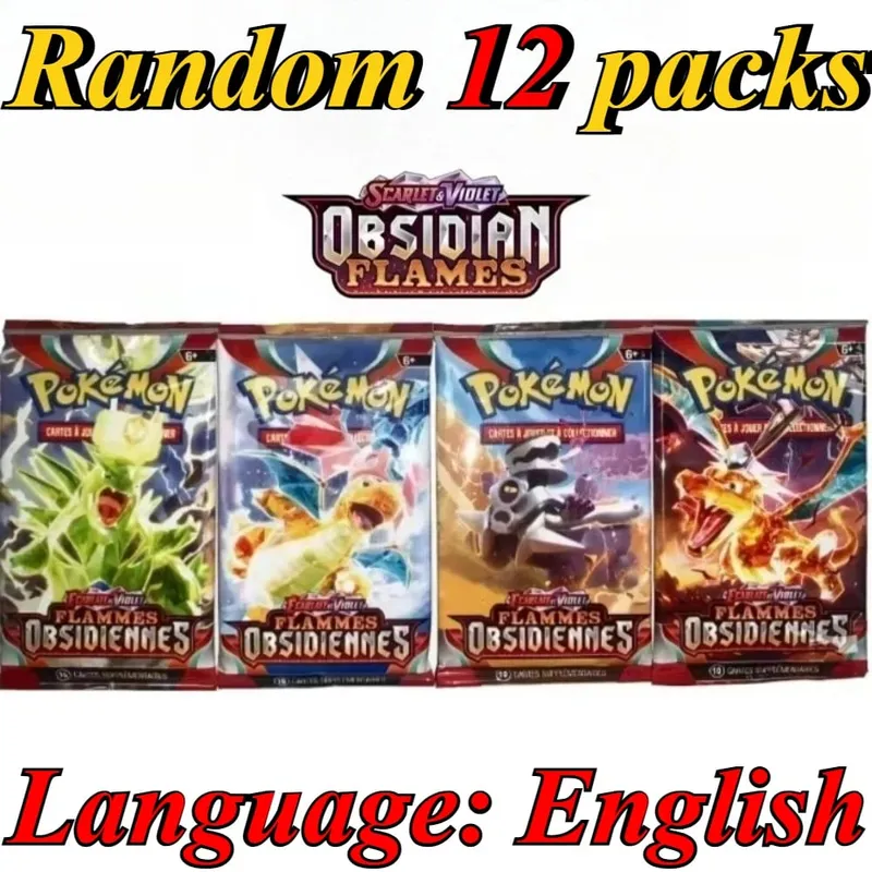 10 Pokémon Card Packs Bright Stars 151 Prismatic Evolutions PALDEAN FATES English Reinforcement Battle Transaction Card Gift — image 17