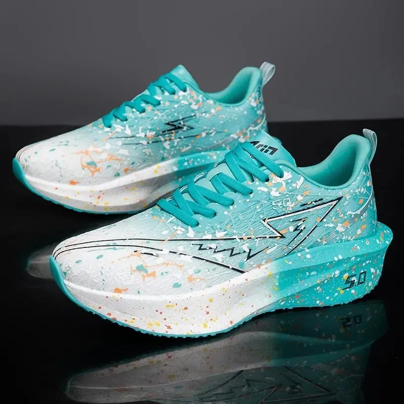 Men's Breathable Fashionable Cushioned Carbon Plate Running Shoes Lightweight Simple Versatile Sneakers for Daily Casual and Ou — image 6
