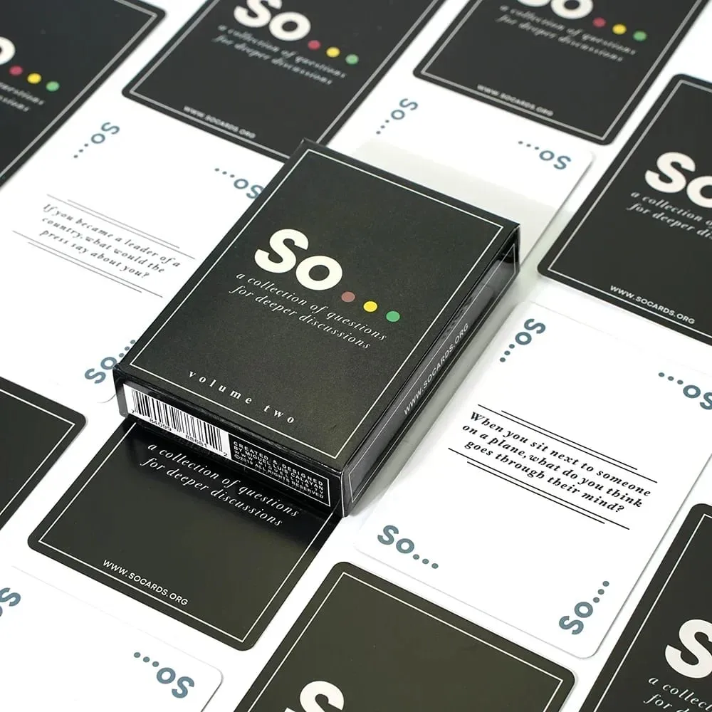 High Quality So Cards Conversation Starter Special Style Questions Card Game for Adults & Families Party Leisure Board Game — image 2