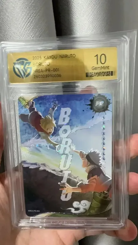 Naruto Card English version PR-001PR-002 PRISTINE-10.0 Authentic KAYOU Rating Card