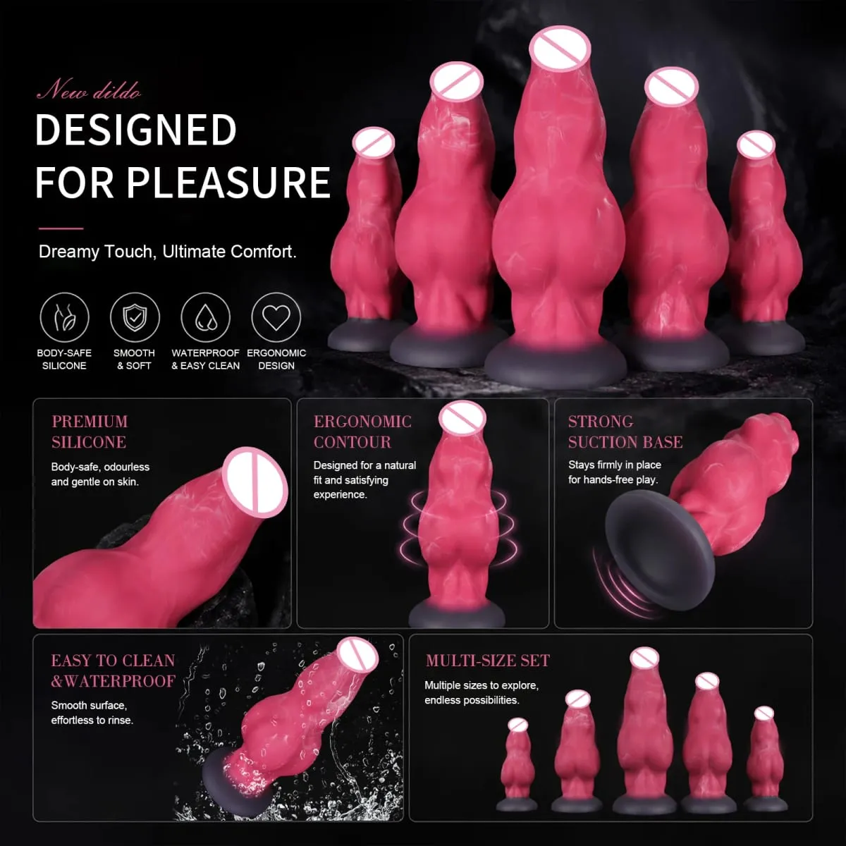 NEW Huge Horse Dildo Strong Muscular Male Animal Big Penis G-spot Suction Cup for Female Stimulation Anal Masturbation Sex Toys — image 4