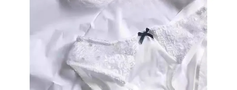 Evropská krajková sada podprsenek Ultratenká poloprůhledná poloprůhledná podprsenka Pure Desire pro malý hrudník Pohodlné spodní prádlo proti povisnutí — image 13