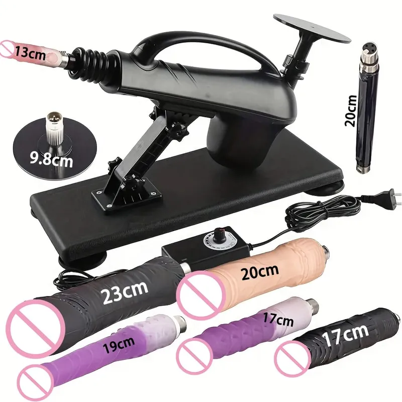 Automatic Sexual Machine 3XLR Dildo Attachments Female Masturbation Vibrator Massage Gun Sex Toys for Men Couples Adult Products — image 14