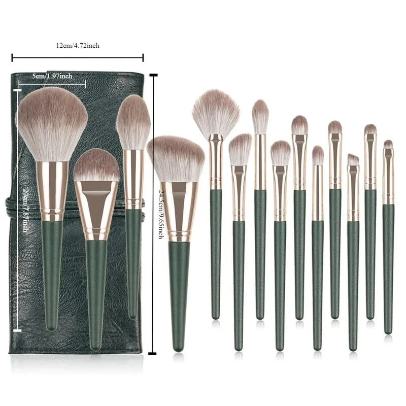 1-14pcs Makeup Brushes Tools Set Make Up Brush Tools Kits for Eyeshadow Eyeliner Cosmetics Brushes Maquiagem Soft Skin-Friendly