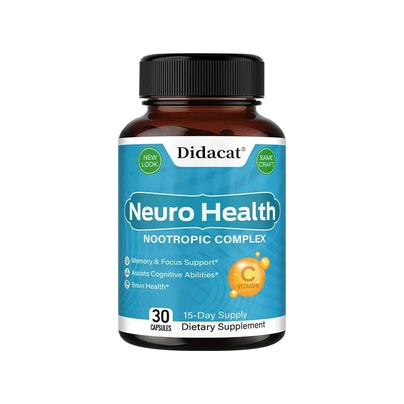 Brain Nutrition Complex - with Bacopa Extract Neuro Health Support Antioxidant Promotes Nerve Health Cellular Energy
