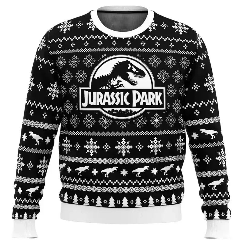 Jurassic Park Dinossauros Feliz Natal Roupas Presentes Suéteres de Papai Noel moletons masculinos e femininos 3D Festa de outono