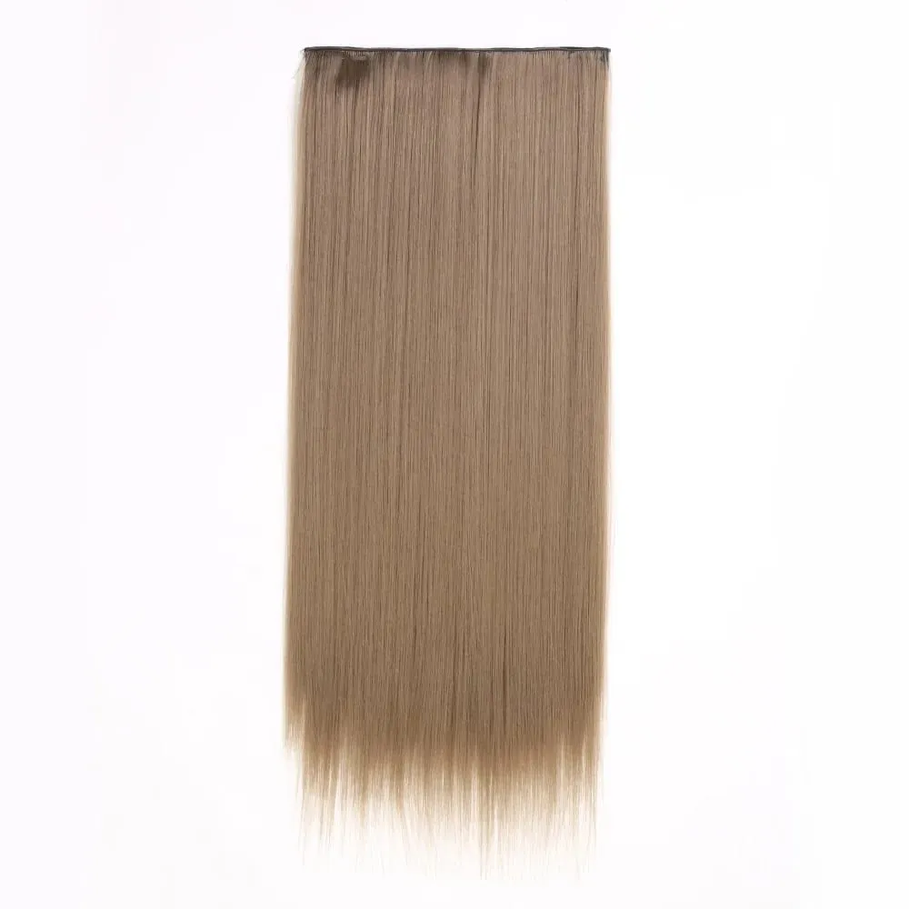 Synthetische natürliche synthetische Haarverlängerungen, 5 Clip-in-künstliche gefälschte Ombre-Blond-Braun-Schwarz-Rosa-gerade falsche Haarteile — image 26