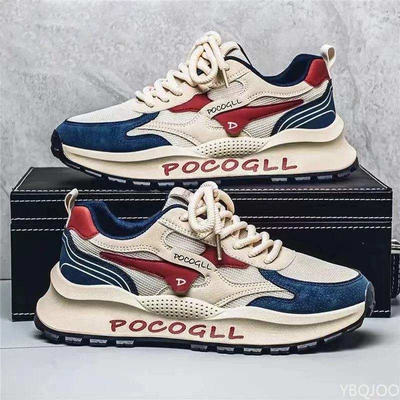 New summer fashionable versatile height increasing shoes mesh breathable soft soled shoes casual comfortable men's sneakers — image 2