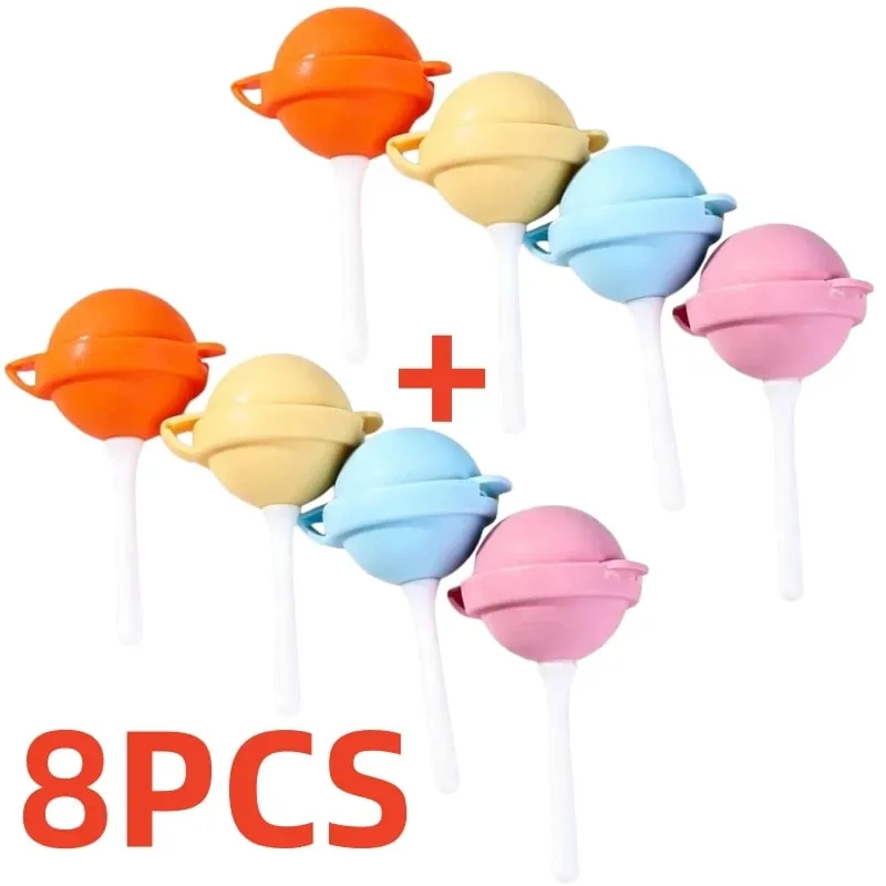 Mini Silicone Popsicle Mold Lollipop Ice Tray Food Grade Reusable Non-Stick Stackable Ice Cream Mould for Egg Bites Food Storage