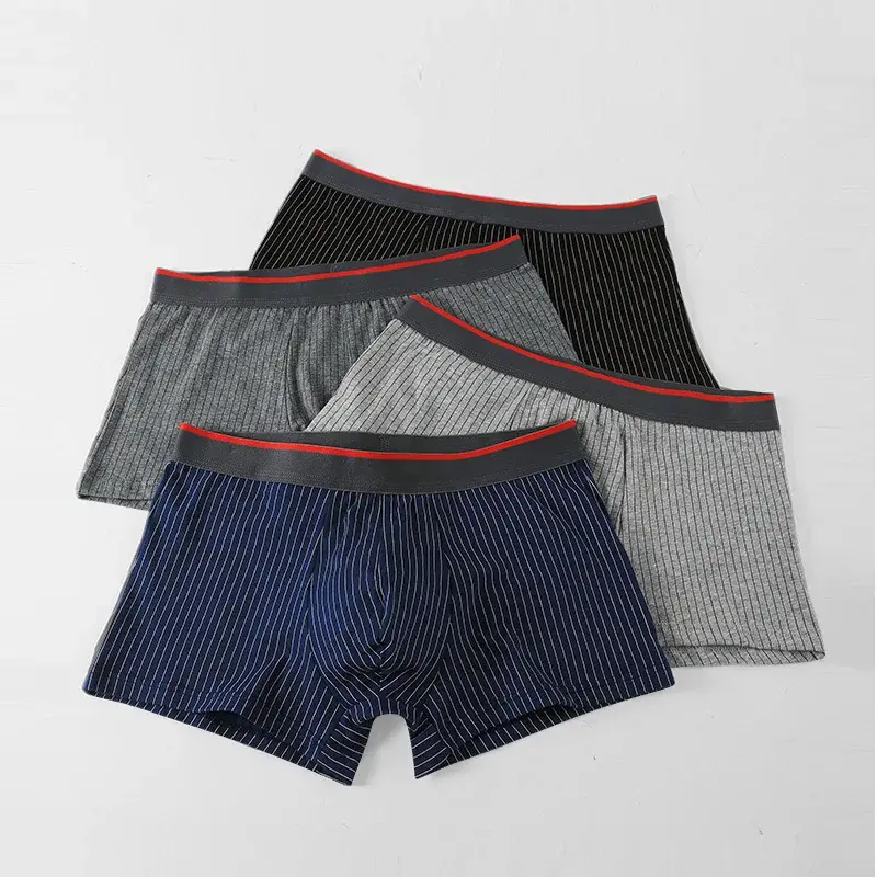 3PC Herrenunterwäsche Baumwolle Boxer Jugend Plus Größe kurze Shorts Jungen Boxershorts Kopf Sommer dünne Unterhosen — image 3