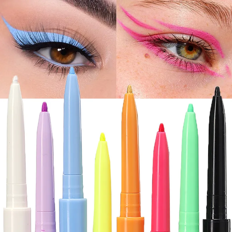 1PC White Matte Eyeliner Gel Pen Long Lasting Waterproof Eye Liner Pencil Quick-drying Non-smudge Eye Makeup for Women Cosmetics — image 2