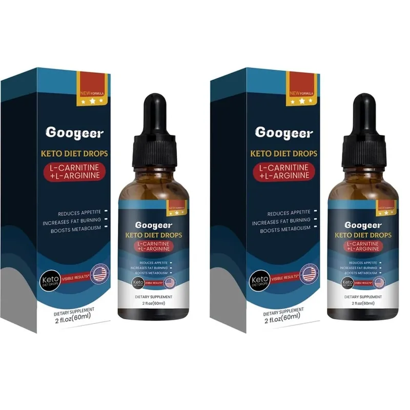 Googeer Keto Diet Drops New Formula with L-Carnitine Tartrate and L-Arginine HCl Plus Green Tea Leaf Extract 2 Fl Oz (60 ML) — image 8