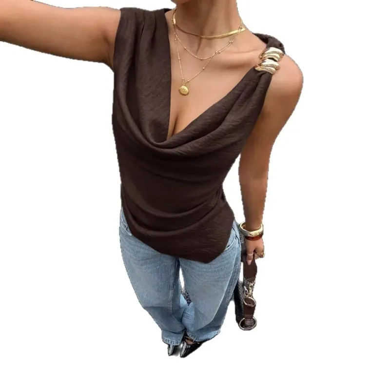 2026 New Women's Summer Tank Top with Metallic Accents — image 6