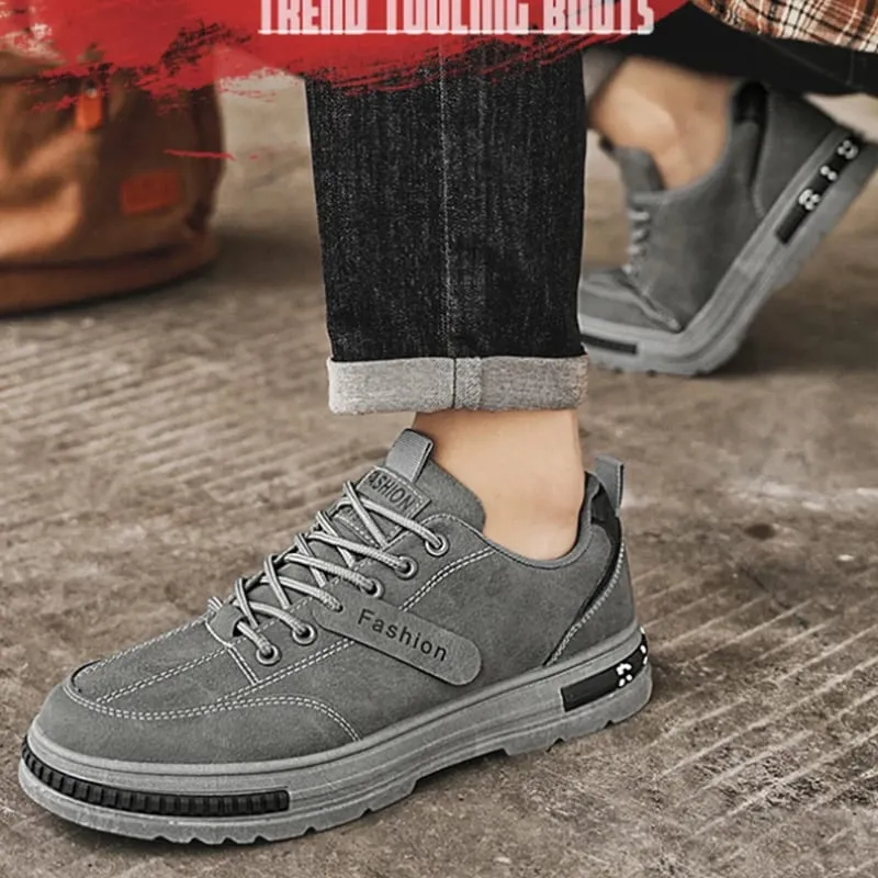 Men Autumn New Wear‑Resistant Versatile Casual Shoes Lightweight Sporty Board Shoes Trendy Work‑Safety Style Fashion Sneakers Fo — image 2