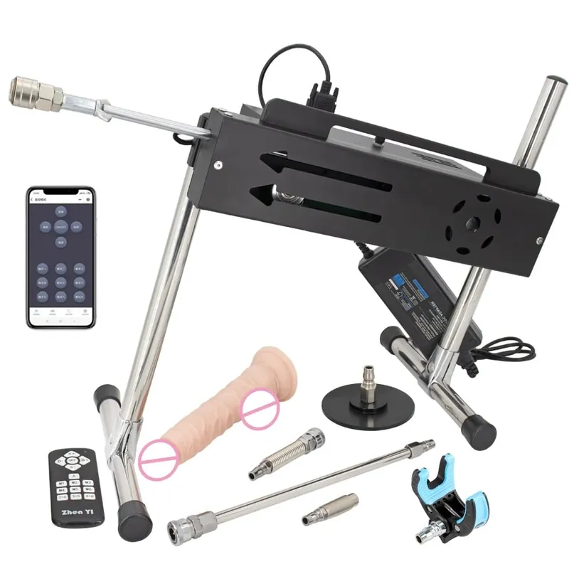 App & Wired & Wireless Control Turbo Gear Powerful Sex Machine with Dildo Sex Toys for Adults Masturbation Sex Product