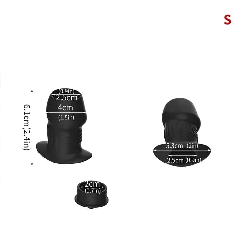 Ihålig silikon Anal Pärla Butt Plug Anus Dilator Tunnel Expansion Lavemang Prostata Massage Sexleksaker för kvinnor Män Onani