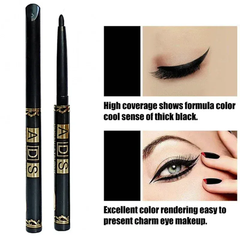 Αυτόματο Gel Eyeliner Μολύβι Αδιάβροχο Μαύρο Μάτι Liner Twist-Up No Sharpening Easy Glide Μακιγιάζ για γυναίκες — image 4