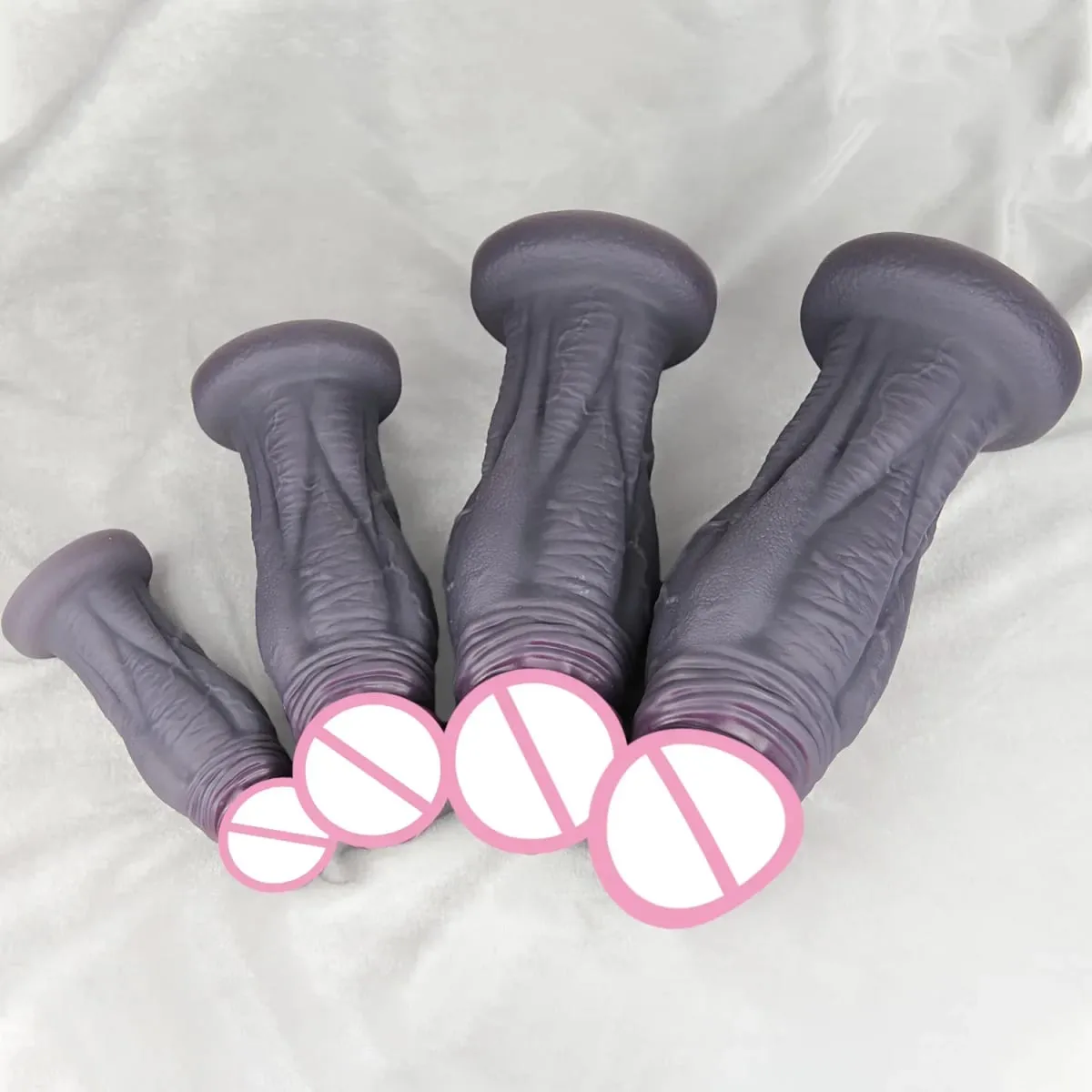 Big Soft Dildo Super Soft Silicone Large Penis with Suction Cup Flexible G-spot sex toys For Women men Lesbian — image 5
