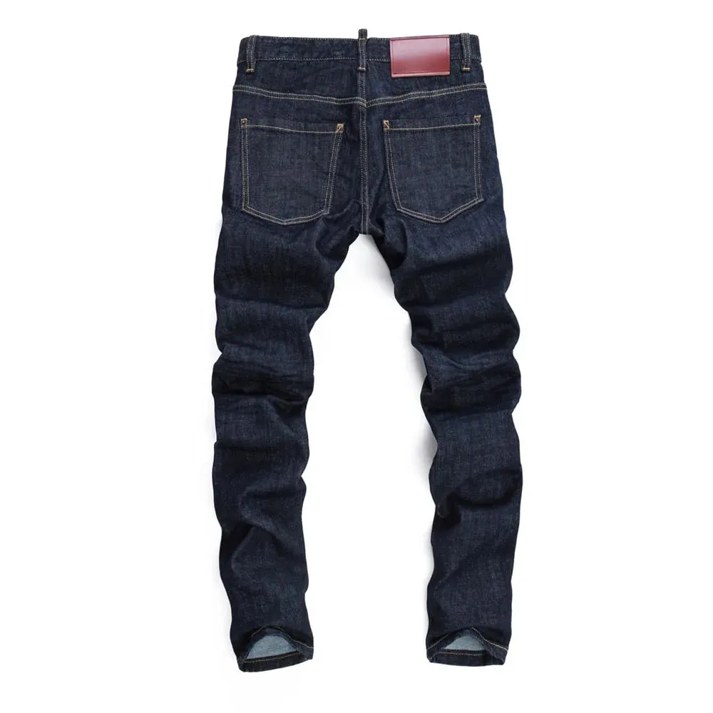 new design Man Jeans Pants Cotton straight Slim Jeans Denim Designer Elastic zipper D2 COOLGUY JEANS black top quality 565 — image 2