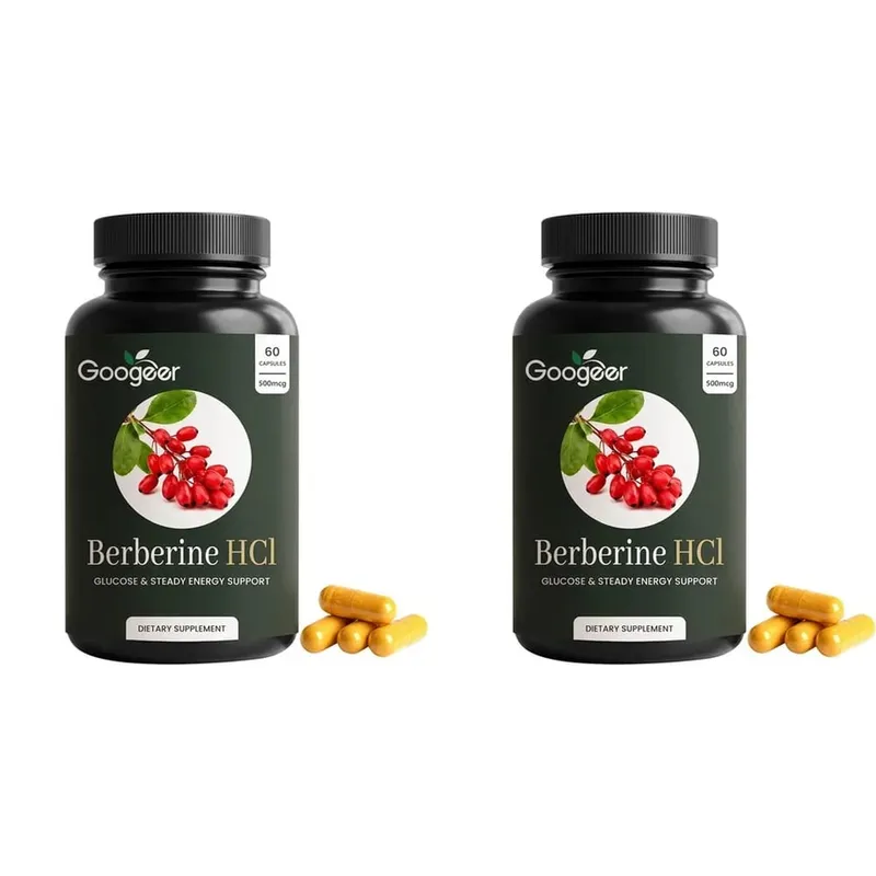 Googeer Berberine HCl Capsules Support Glucose Homeostasis and Steady Energy Plus Immune Support and Gut Health 60 Capsules — image 8