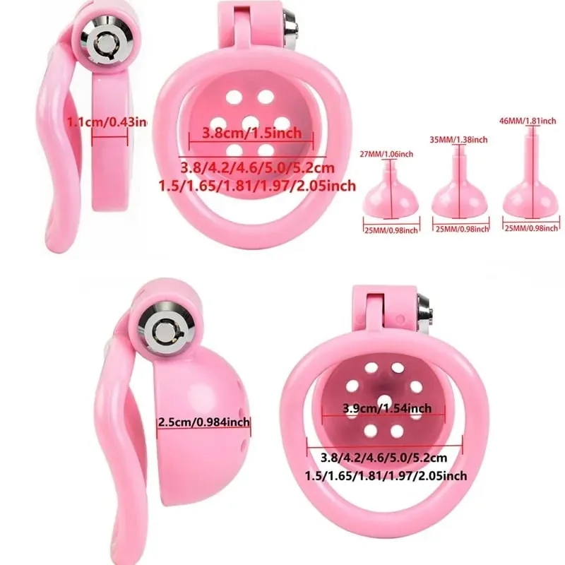Male Penis Chastity Cage Plug Set Small Chastity Cage 5 Cock Rings With 3 Urethral Plugs Penis Bondage Slave Man Sex Toy — image 6