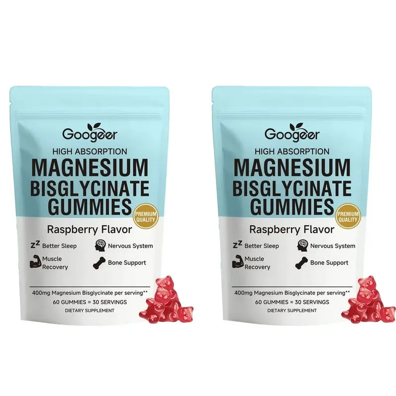 Magnesium Bisglycinate Gummies for Bone Muscle Sleep Support Nervous System Wellness with Vitamin D3 and Zinc 60 Gummies — image 10