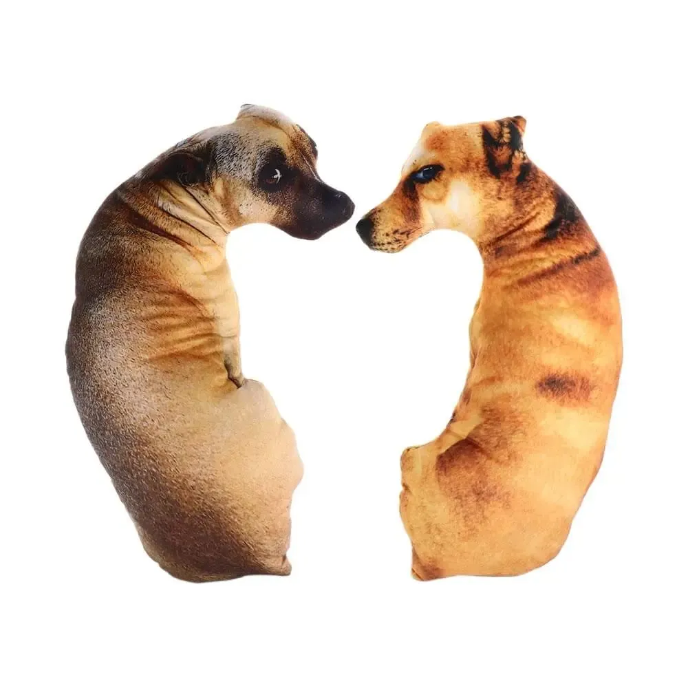 Cute 3D Lifelike Animal Throw Pillow Soft Creative Dog Pillow Cushion Office — image 5