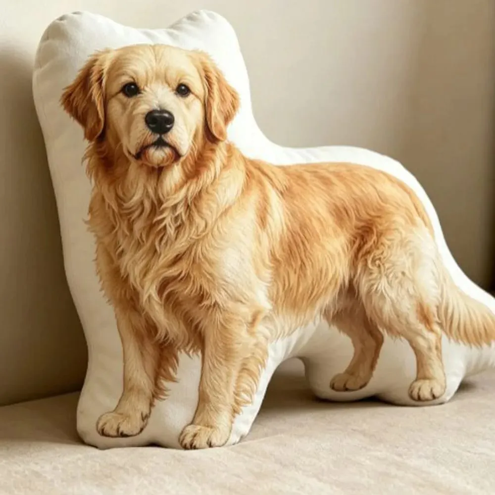 Dog Shaped Pillow Animal Throw Pillow Soft Plush Fabric Decorative Animal Pillow Shiba Dog Cushion Contoured Shape