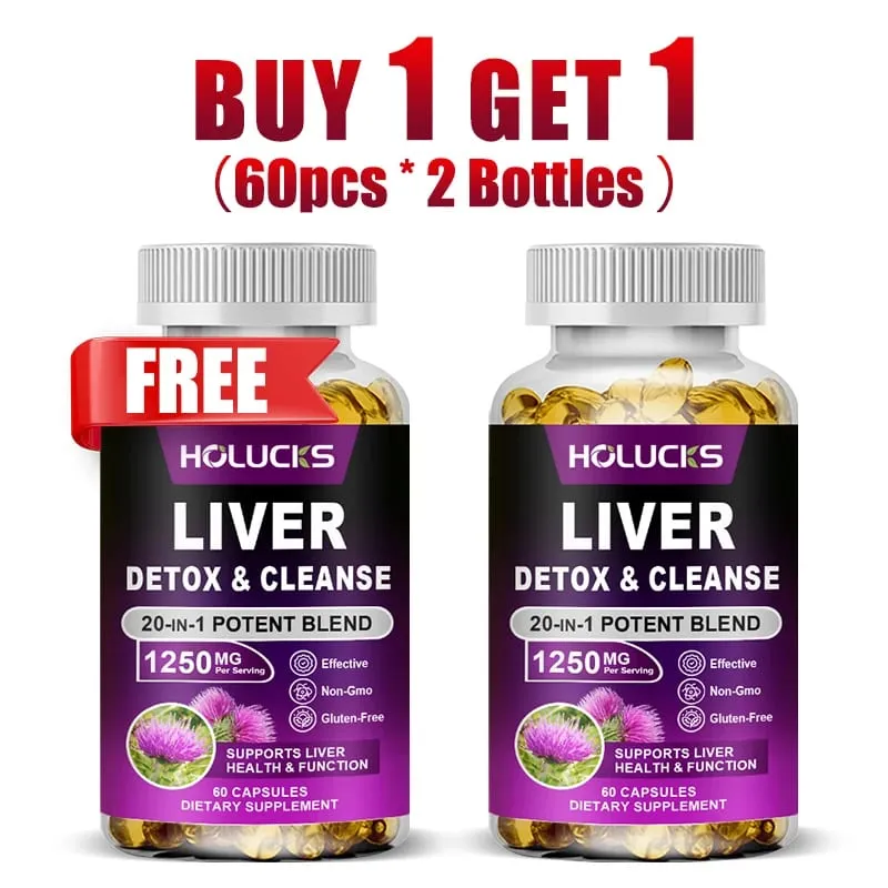 Liver Detox & Cleanse Capsules with Milk Thistle Support Toxin Removal Digestion & Kidney Health Antioxidants & Detoxifiers — image 6