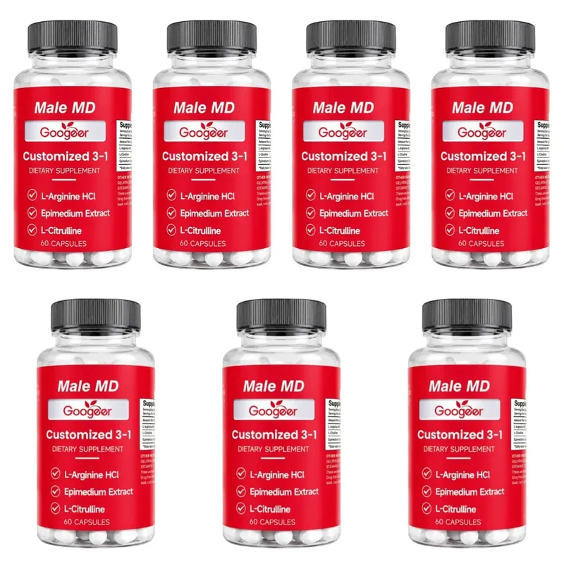 Googeer Male MD 3-in-1 Capsules with L-Arginine HCl and L-Citrulline and Epimedium Extract for Circulation Support 60 Capsules — image 13
