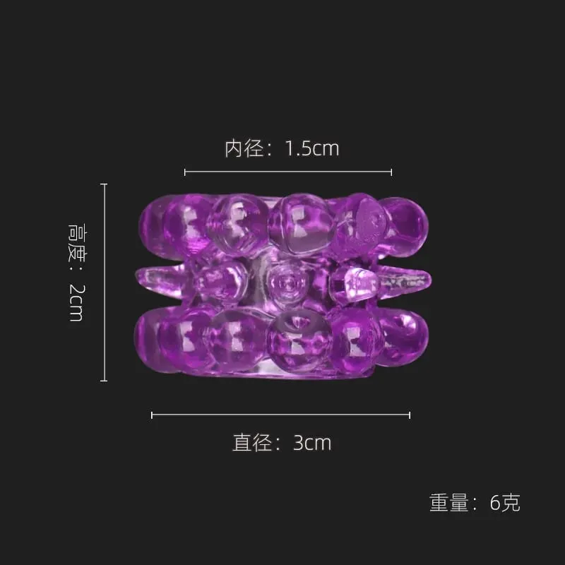 Men's Semen Locking Ring Physical Time-controlling Particle Penis Ring Sex Toy