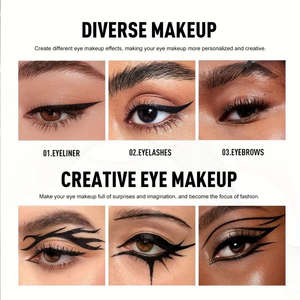 Eye Make-up Liquid Eyeliner Long-lasting Waterproof Non-fading Beauty Make-up Tools Quick Dry Non-halo-dye Eyeliner Cosmetics