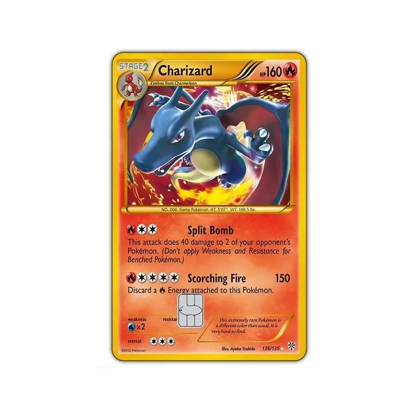 Credit Card Skin Sticker Anti-degaussing Anime Charizard Stickers for VISA JCB MasterCard and Other IC Cards — image 8