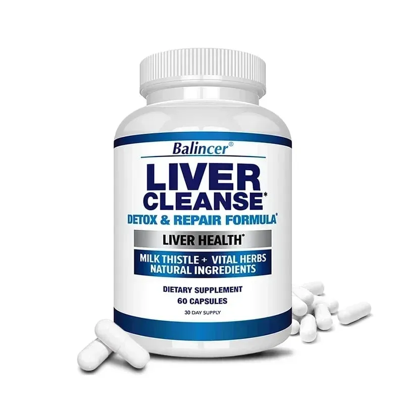 Liver Cleanse Detox & Repair Fatty Liver Formula - Milk Thistle Silymarin Artichoke Extract Dandelion - Liver Health