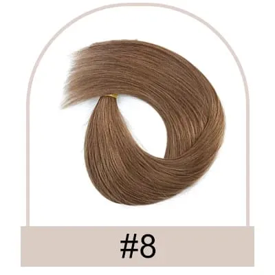 Straight 6D Hair Extensions Human Hair High Quality Real Virgin Human Hair Invisible Human Hair Extension Second Generation 6D