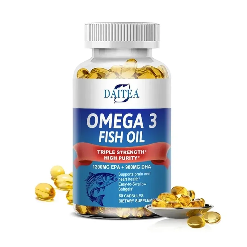 Omega 3 Fish Oil - for Nervous System Skin and Hair Health Antioxidants - Easy To Swallow — image 8