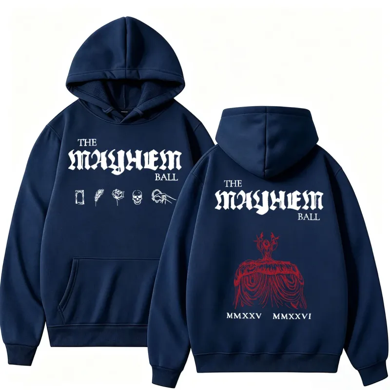 Lady Gaga The MAYHEM Ball Red Dress Hoodies Fashion Pop Music Vintage Sportwear Loose Fleece Casual Men Women Sweatshirt Gifts — image 17