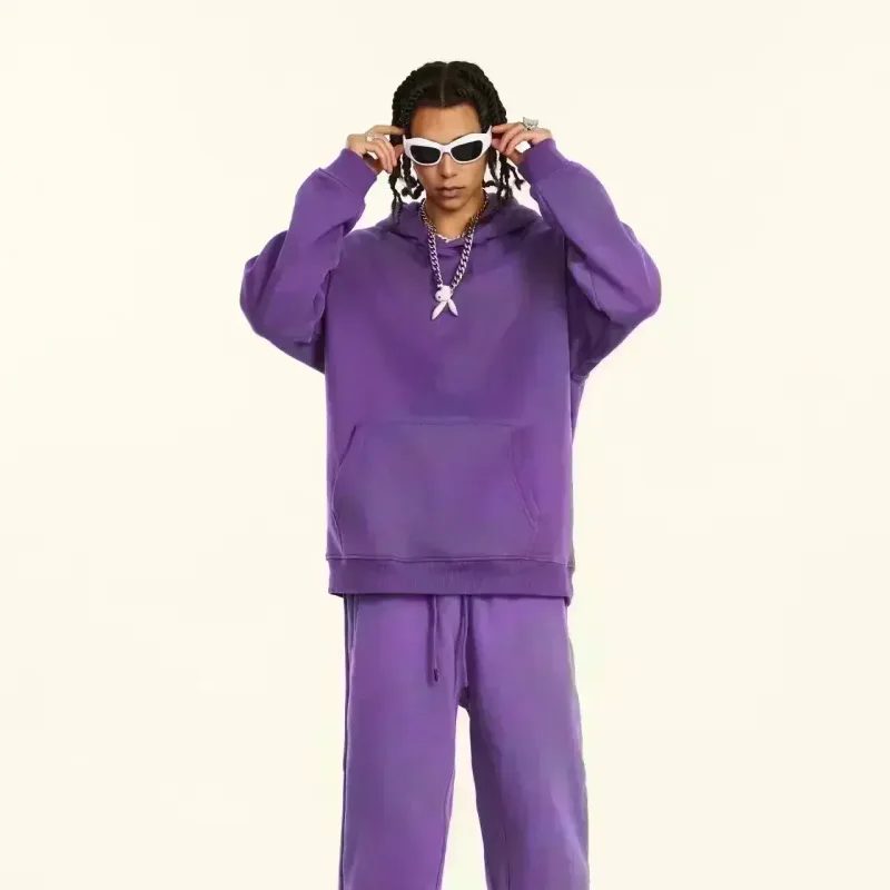 Men's and Women's Solid Color Pocket Hoodies Sports Fitness Sweatshirts Fashionable Casual Pullovers Multi Color — image 4